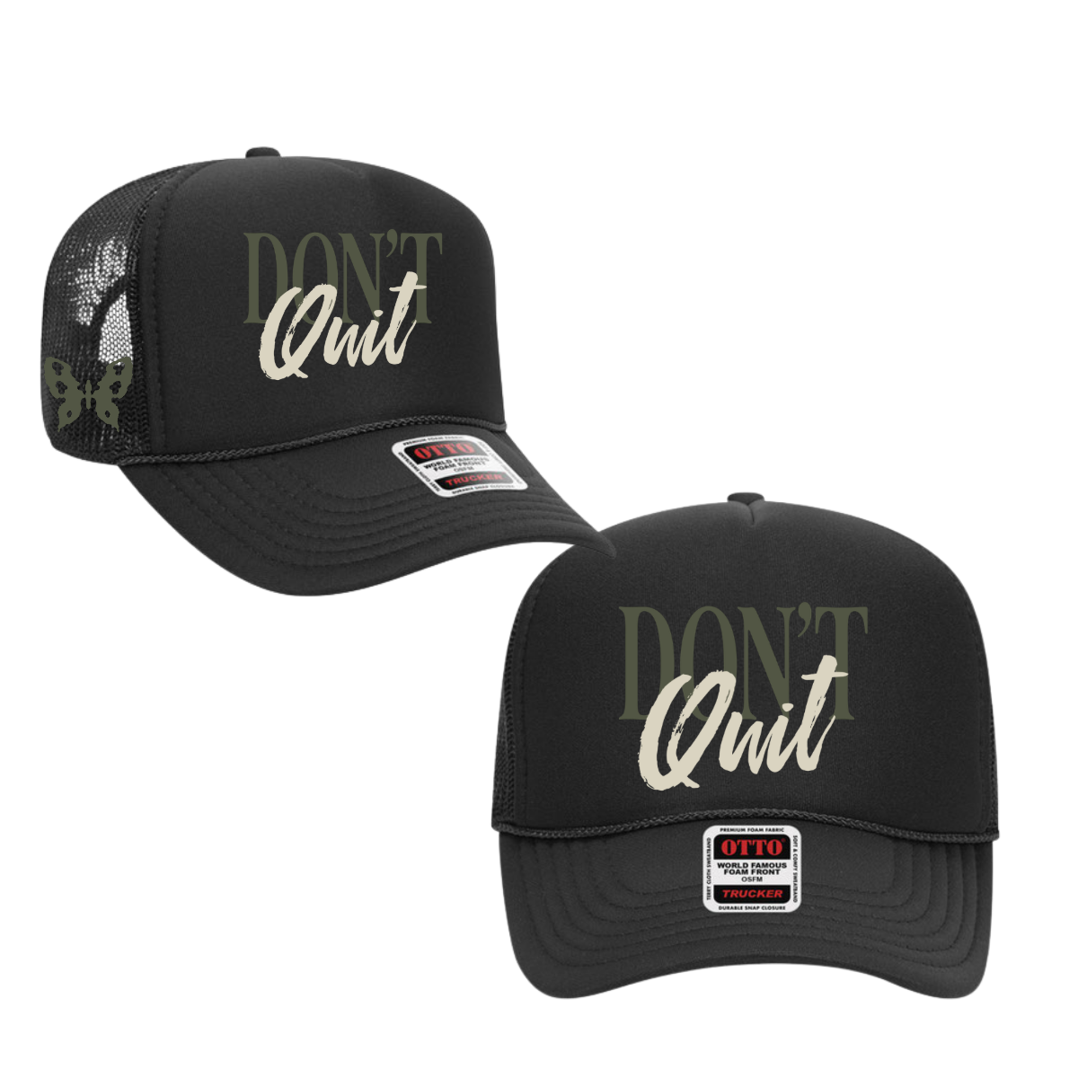 Don't Quit Embroidered Trucker Hat